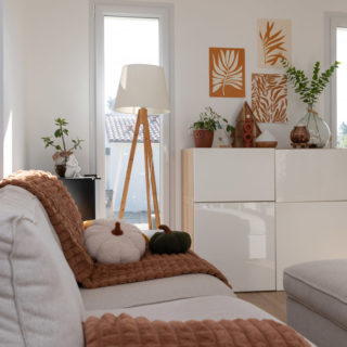 Pièce de vie du modèle Premium L dans maison neuve à Bourgneuf-en-Retz